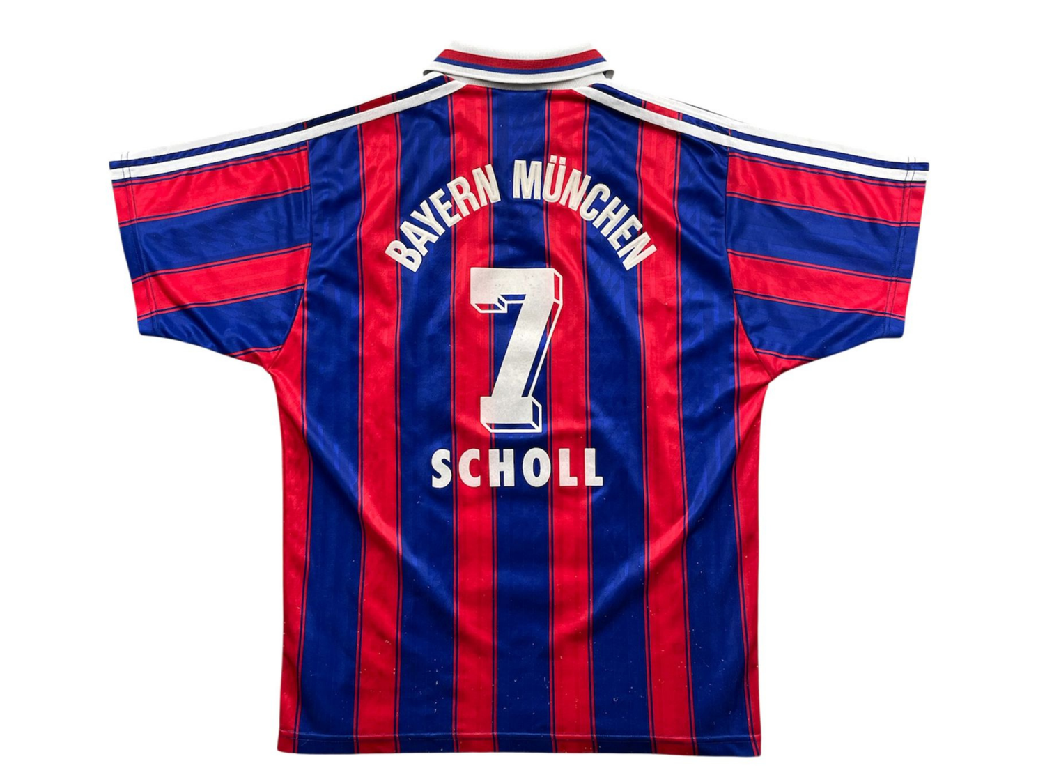 Bayern Munich HOME 1995/1997 SCHOLL 7 ADIDAS - XL