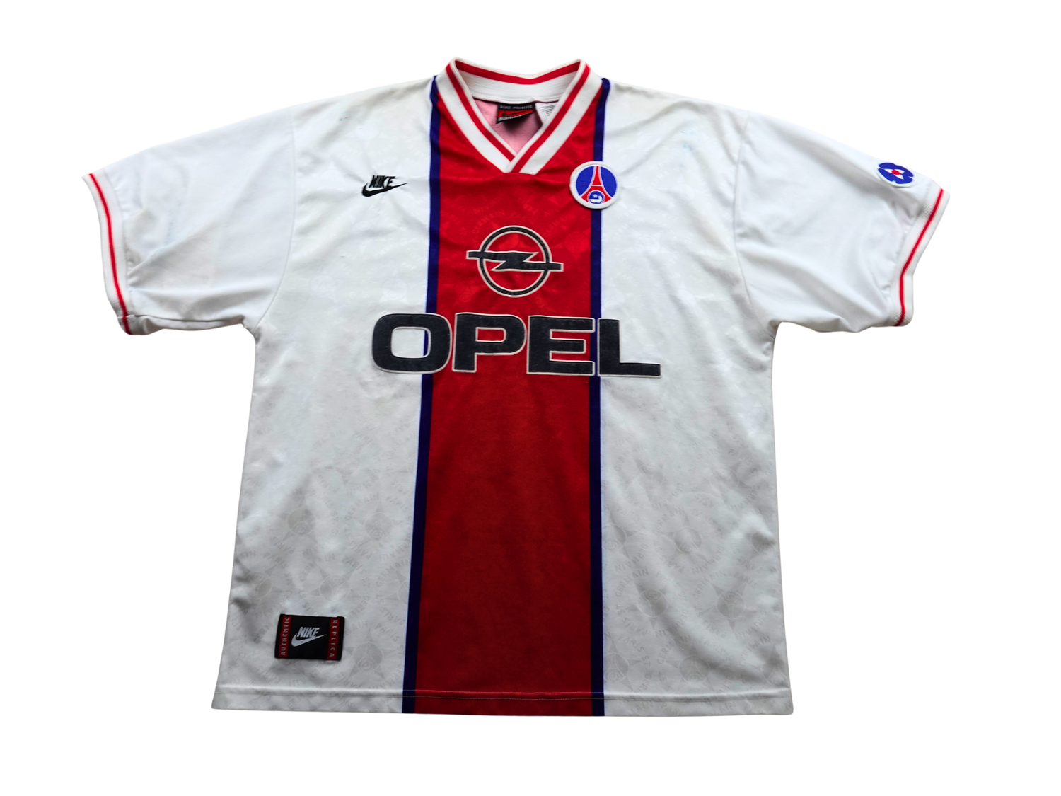 Maillot extérieur Paris Saint-Germain 1995 1996 vintage Nike blanc