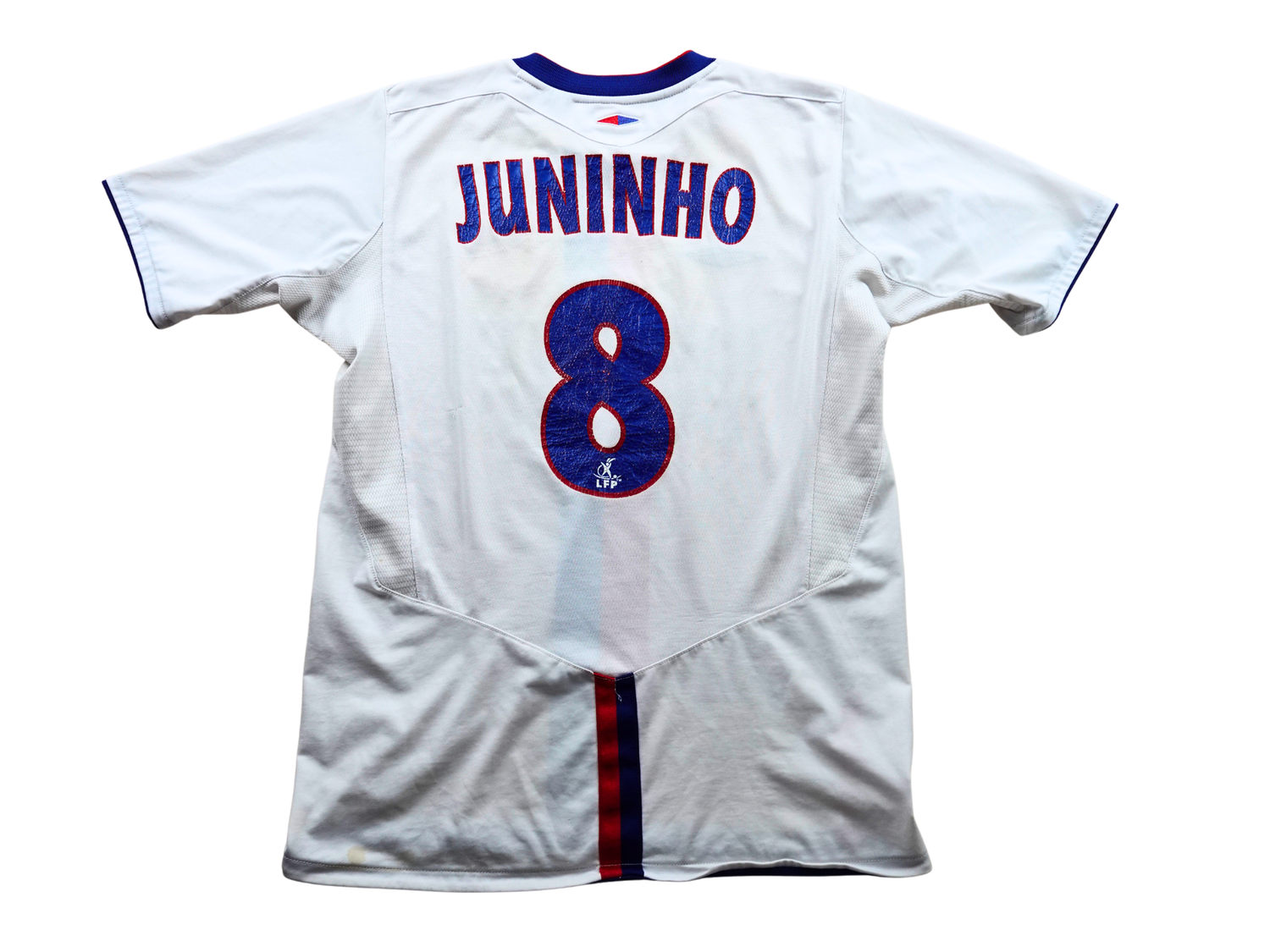 Maillot extérieur Olympique Lyonnais 2005 2006 blanc Umbro Juninho 8
