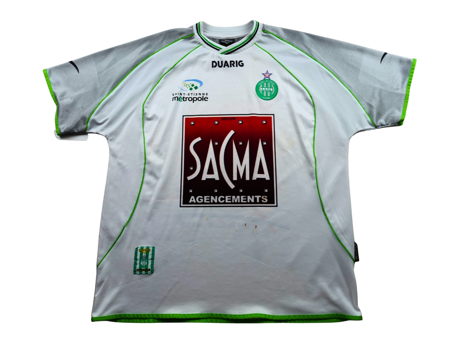 Maillot extérieur AS Saint-Etienne 2003 2004 blanc Duaring