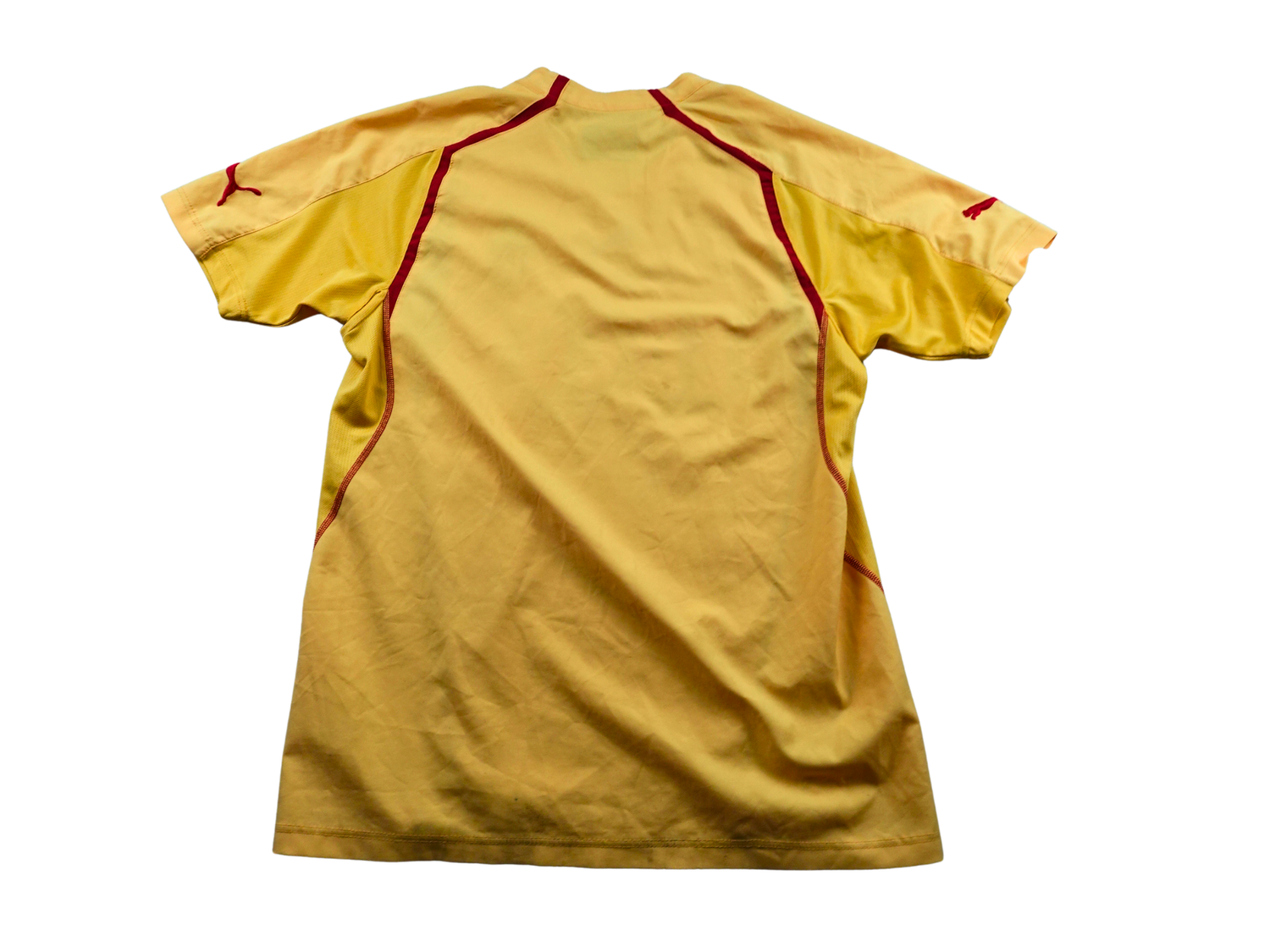 Maillot extérieur AS Monaco 2006 2007 or et rouge Puma