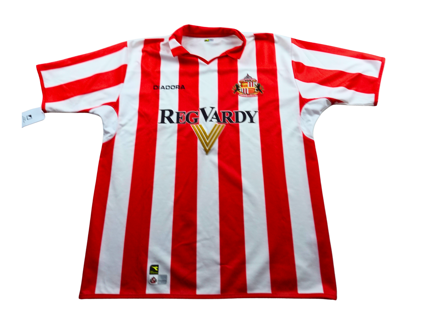 Maillot domicile Sunderland 2004 2005 rouge et blanc Diadora
