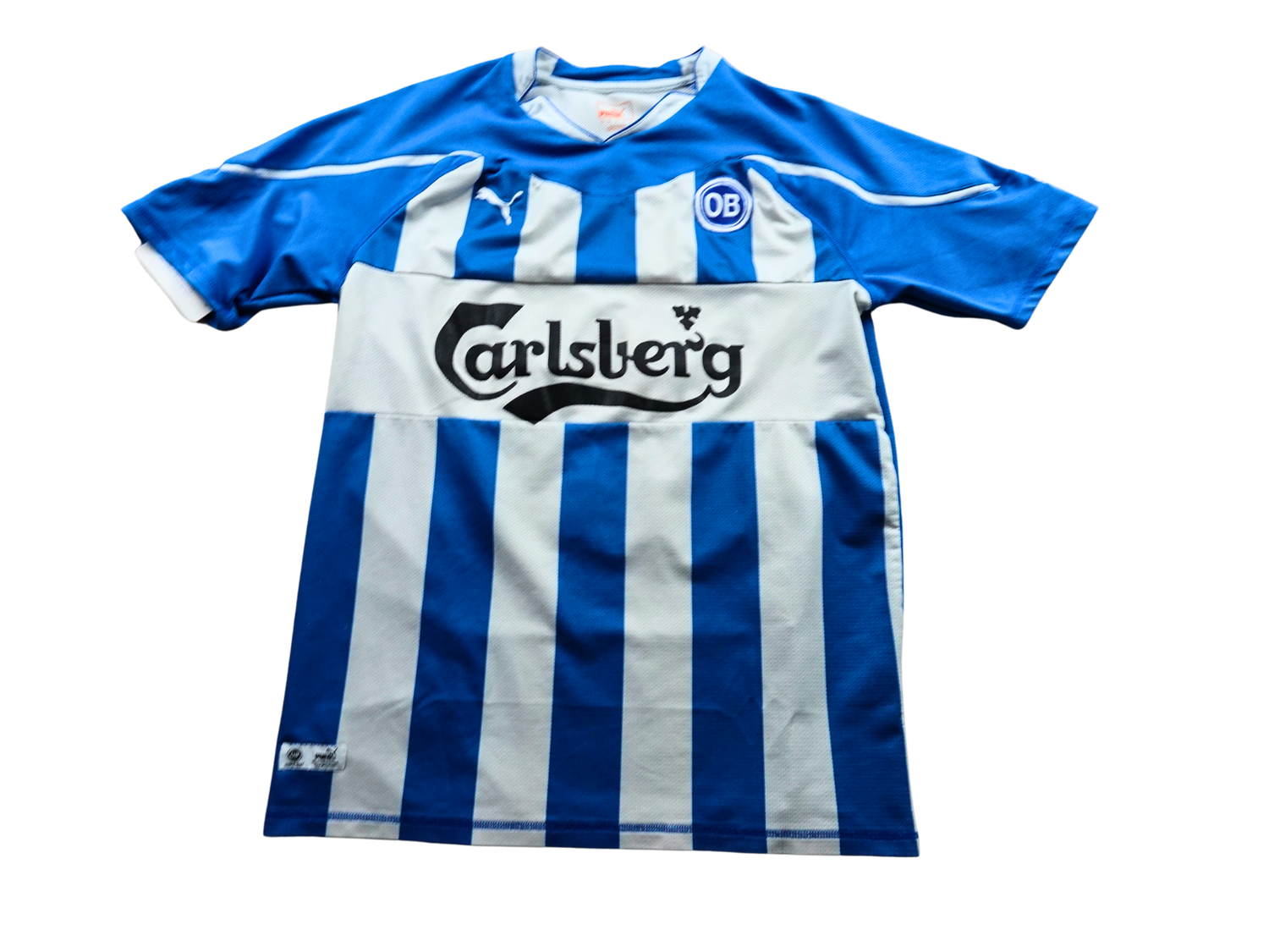 Maillot domicile Odense BK 2014 2015 bleu Puma Gislason 21