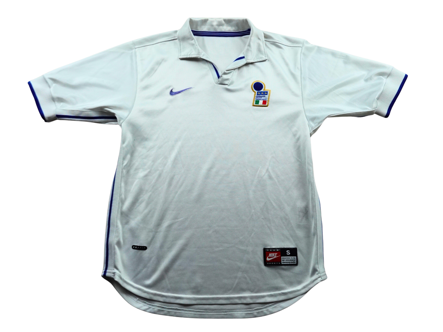 Maillot extérieur Italie 1999 2000 blanc vintage Nike