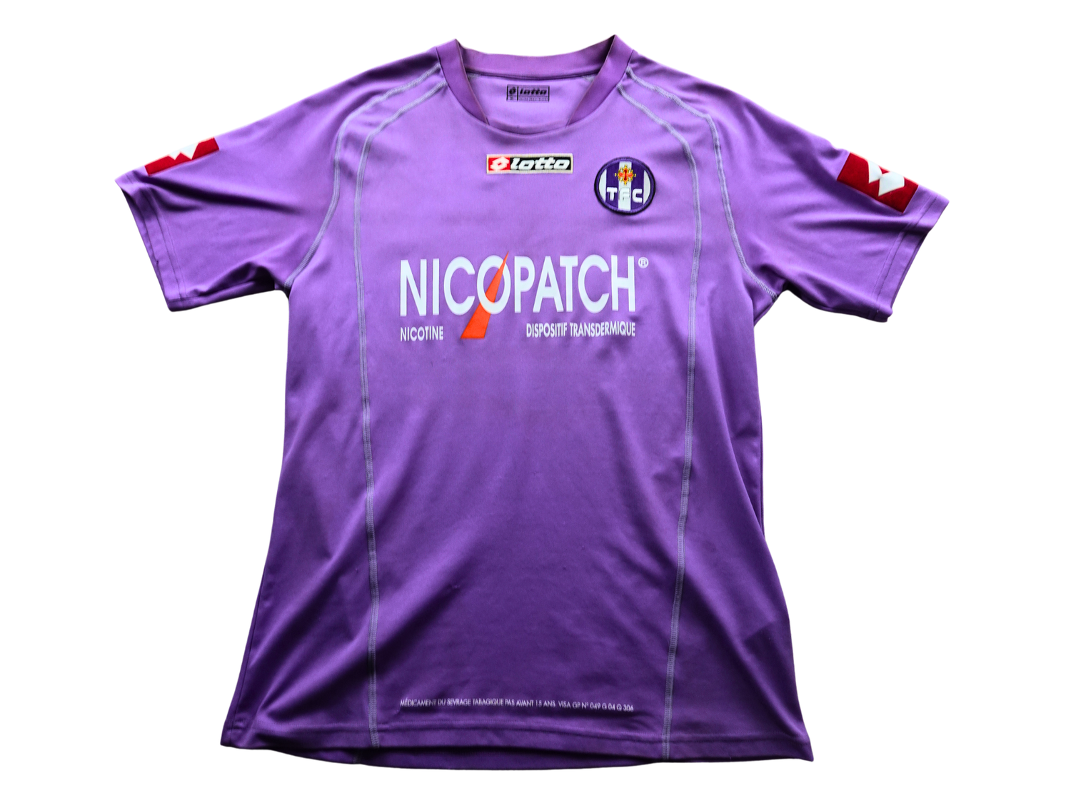 Maillot domicile Toulouse FC 2002 2004 violet Lotto