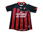 Maillot domicile OGC Nice 2011 2012 noir et rouge Burrda Sport