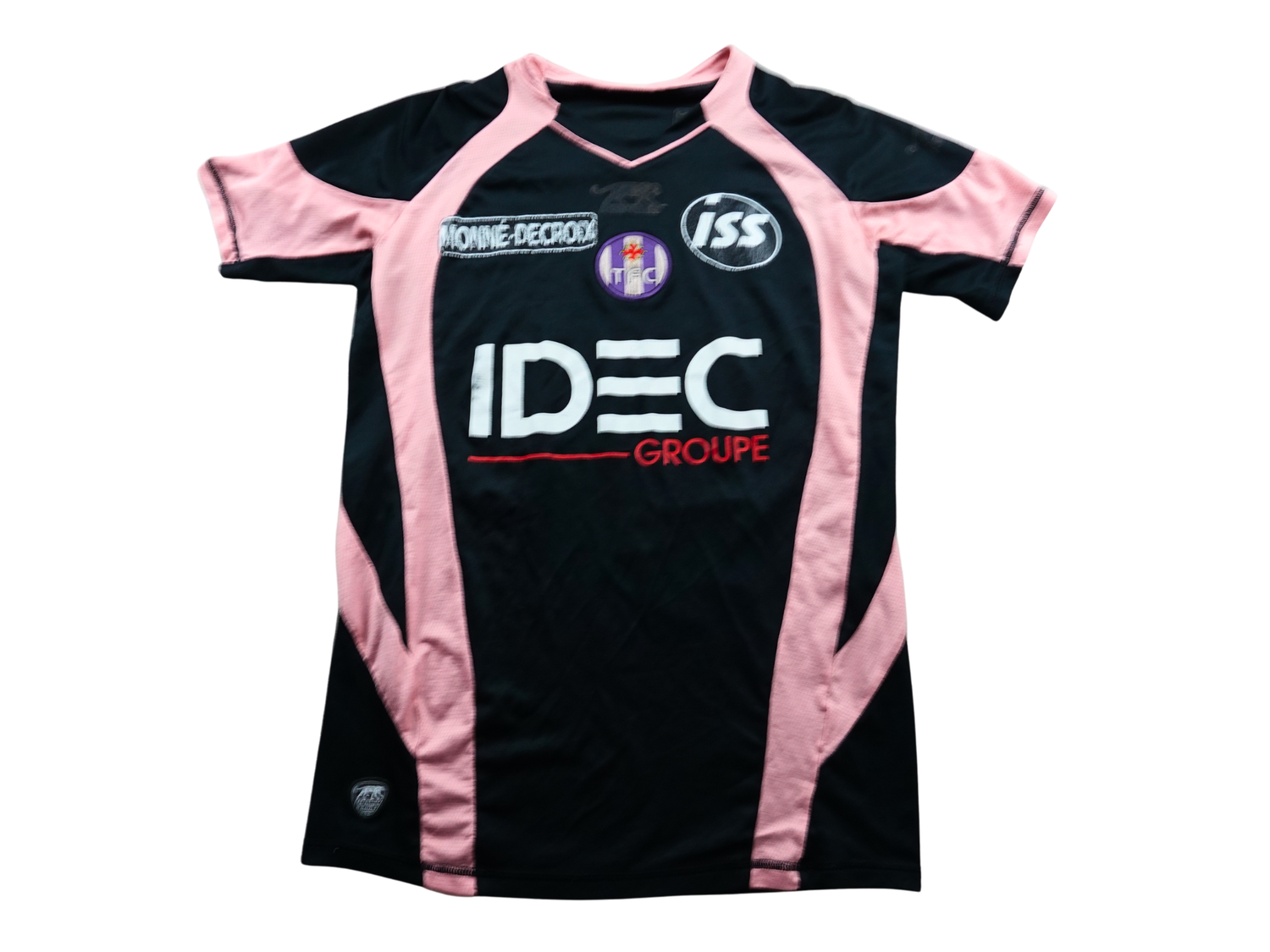 Maillot third Toulouse FC 2008 2009 rose et noir Airness