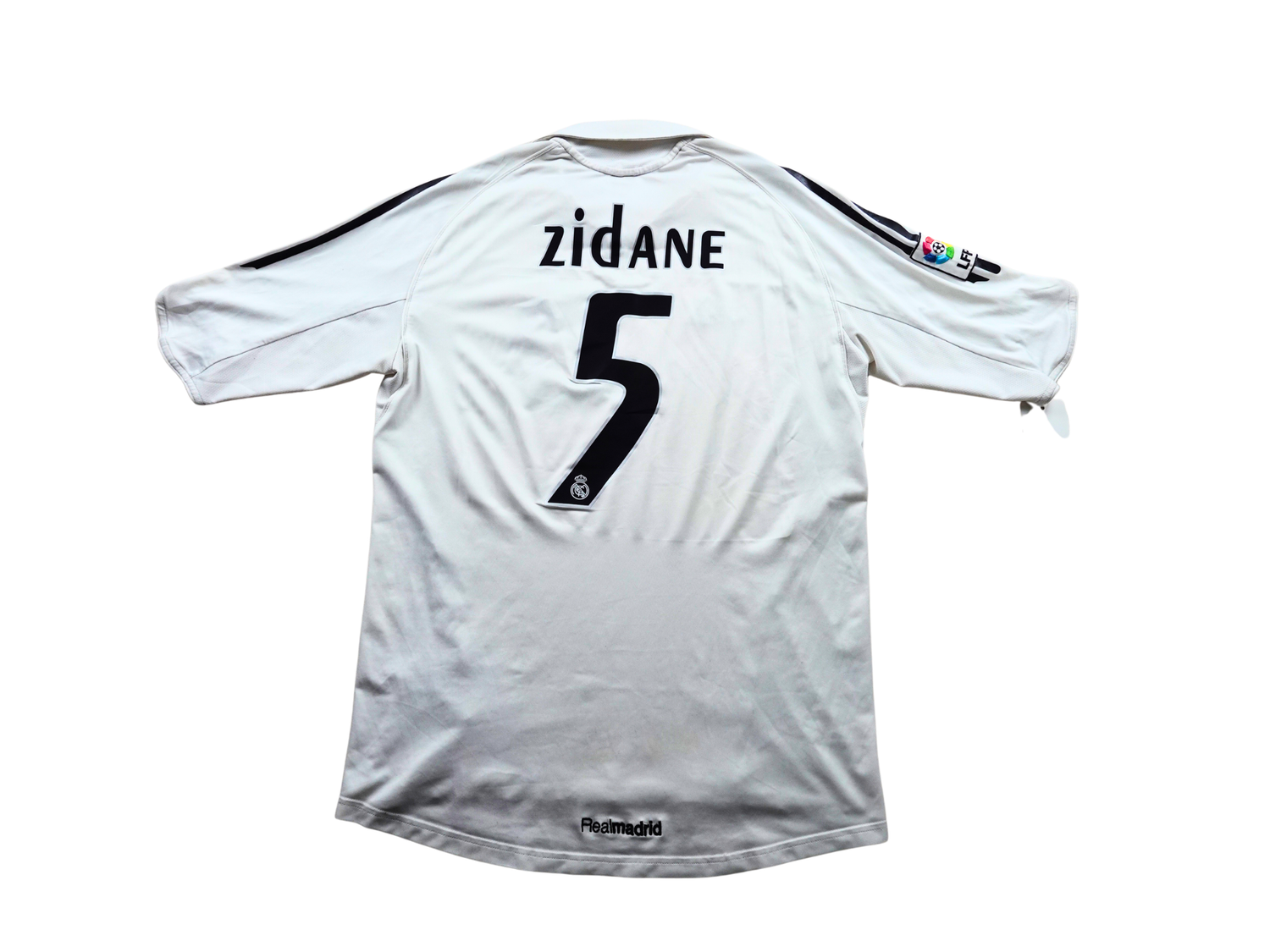 Maillot domicile Real Madrid 2004 2005 blanc Adidas Zidane 5