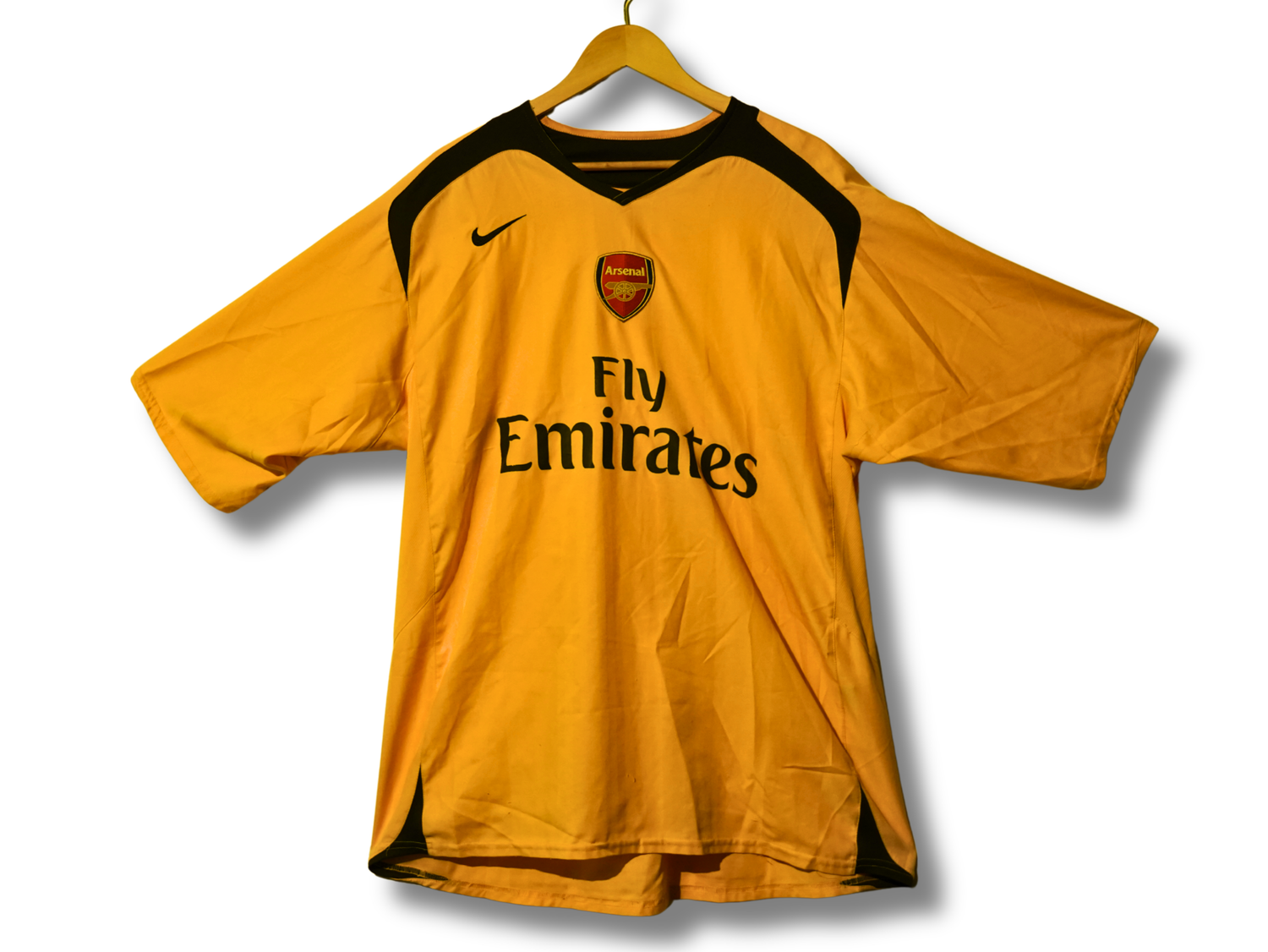 Maillot Arsenal extérieur jaune 2006-2007 Nike taille XXL