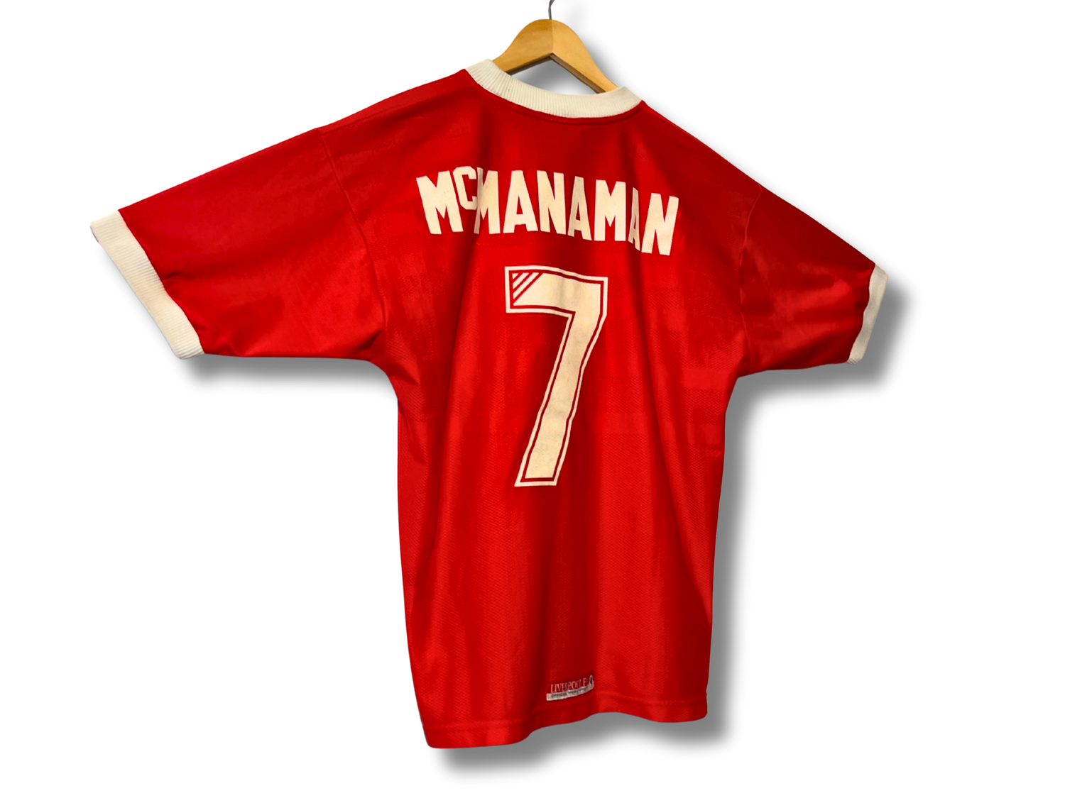 Flocage officiel feutrine McManaman numéro 7 dos maillot Liverpool