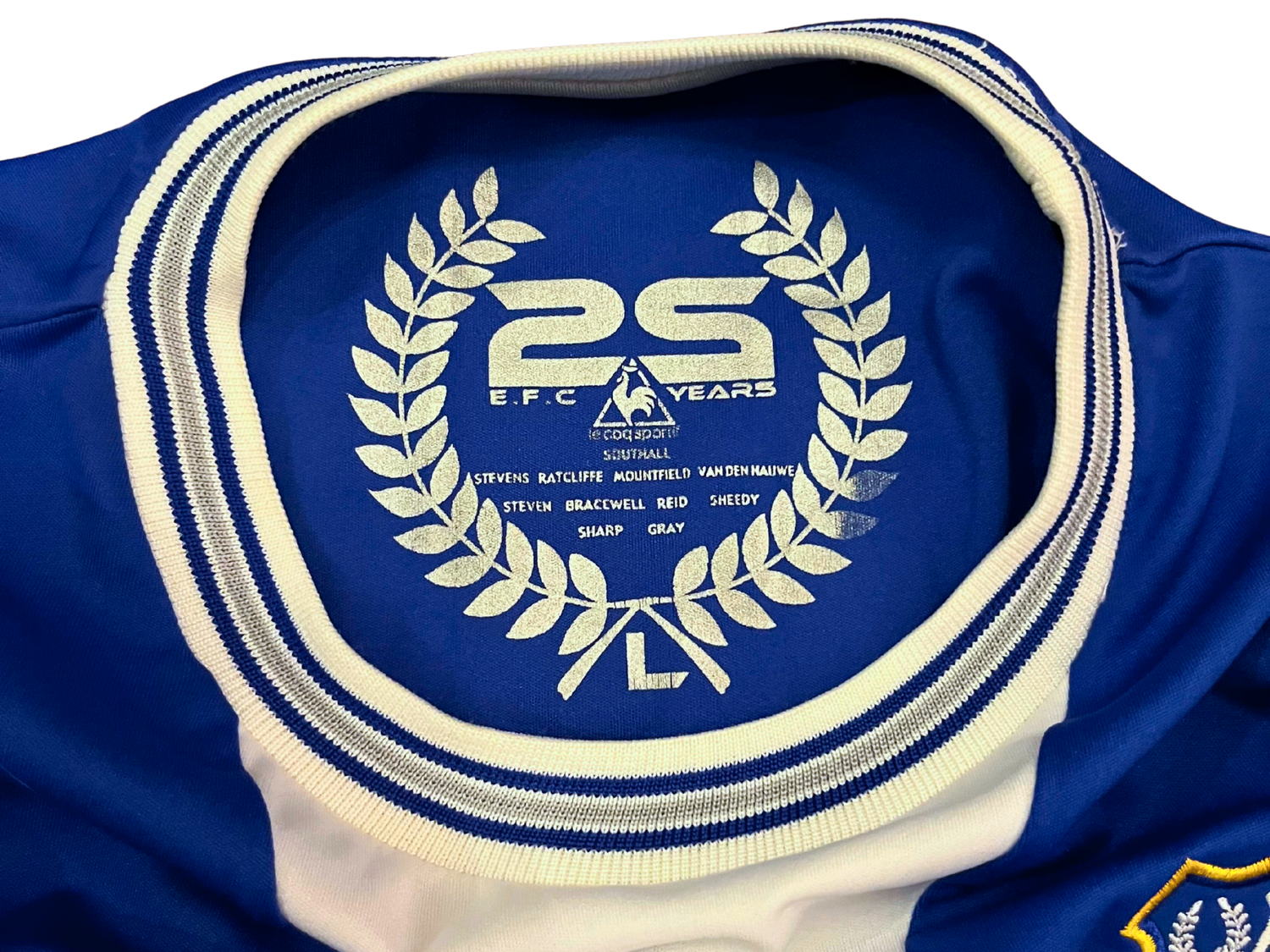 Maillot Everton domicile bleu 2009-2010 Le Coq Sportif Pienaar taille M